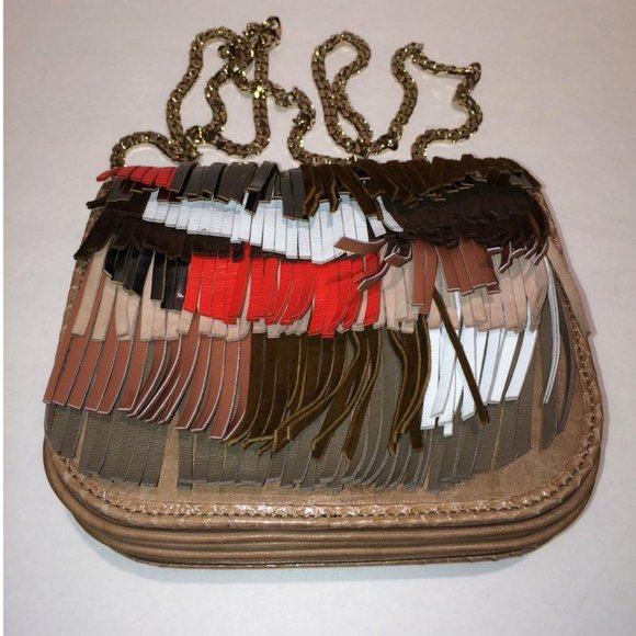 Jimmy Choo Zadie Fringe Elaphe Leather Crossbody - Picture 8 of 14